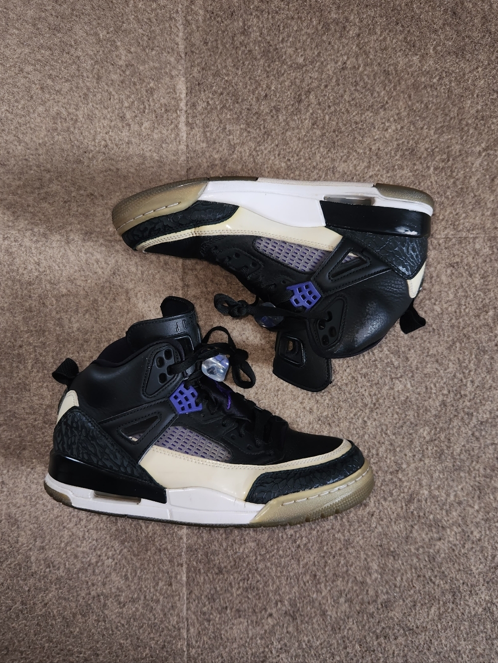 Air Jordan Spizike Sneakers | Dark Concord Black White | 8